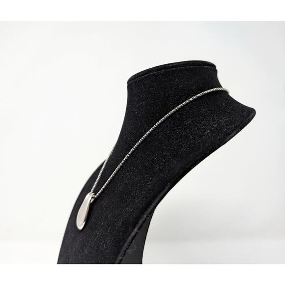 Michael Dawkins Starry Night Sterling Silver Teardrop Pendant Enhancer Necklace - Picture 7 of 10